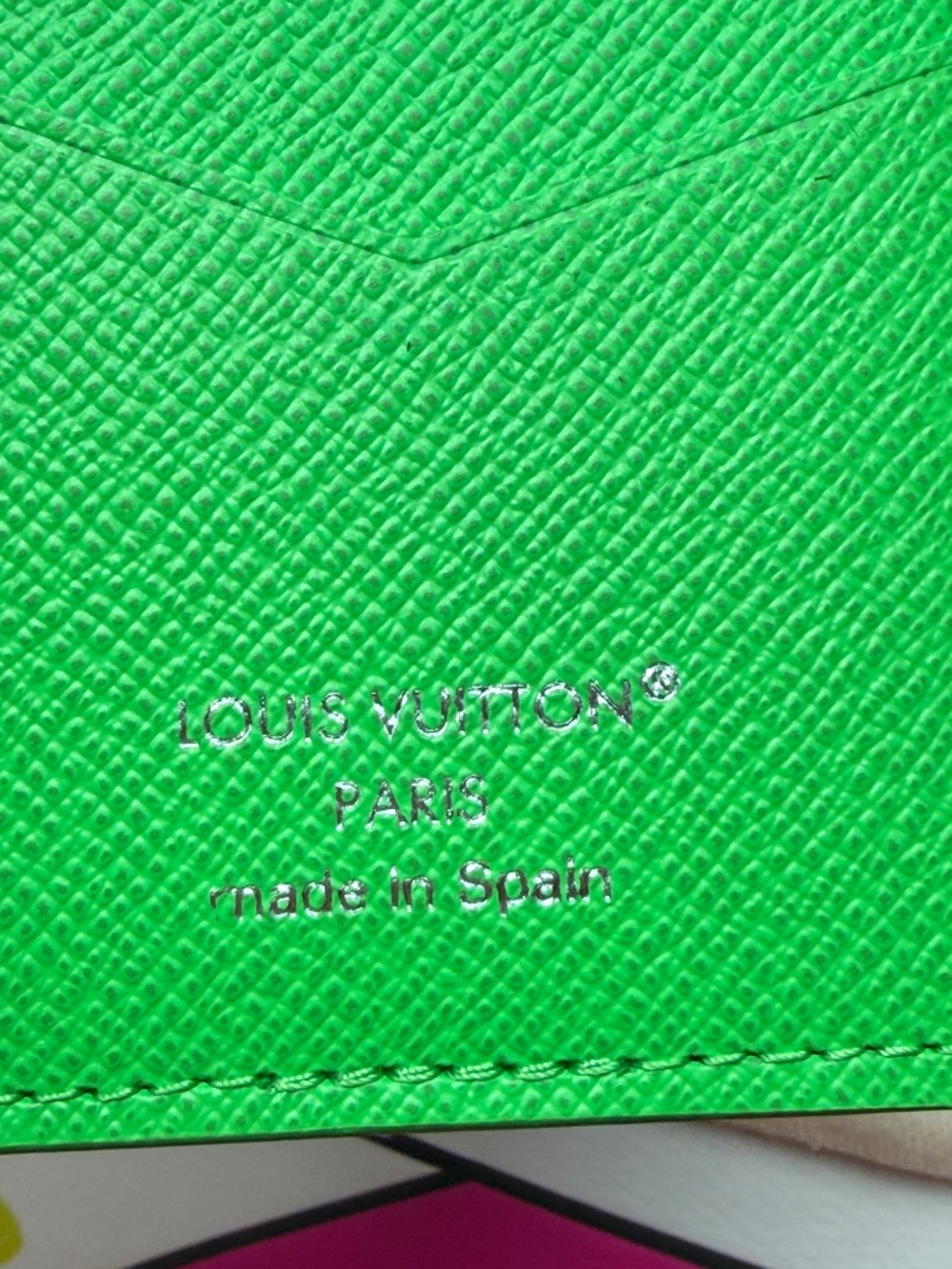 NEW Louis Vuitton Soccer Pocket Organizer Green - Picture 4 of 5